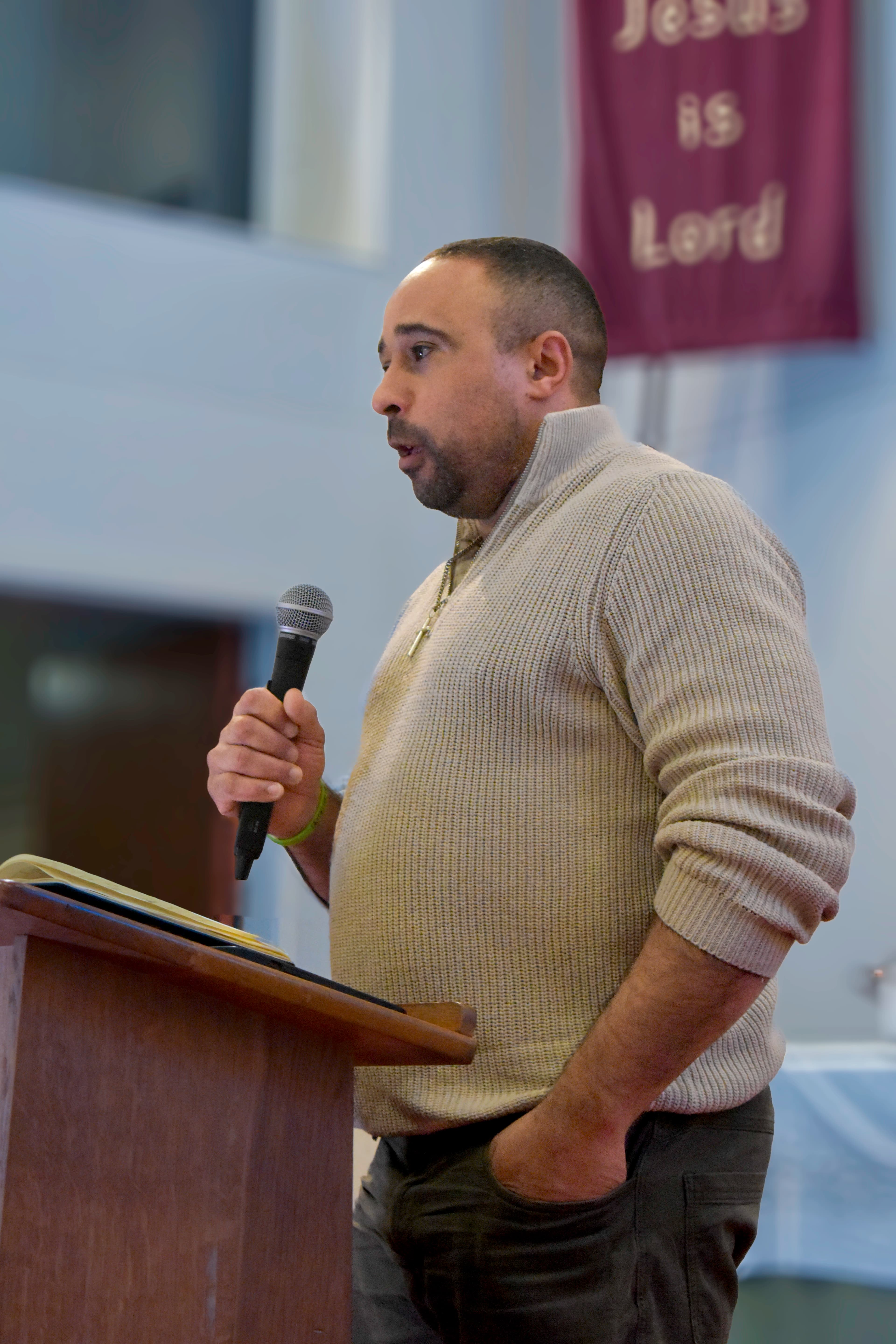 Pastor Craig – Word and Spirit Embassy Pastor Craig preaching at Word and Spirit Embassy Church in Liverpool