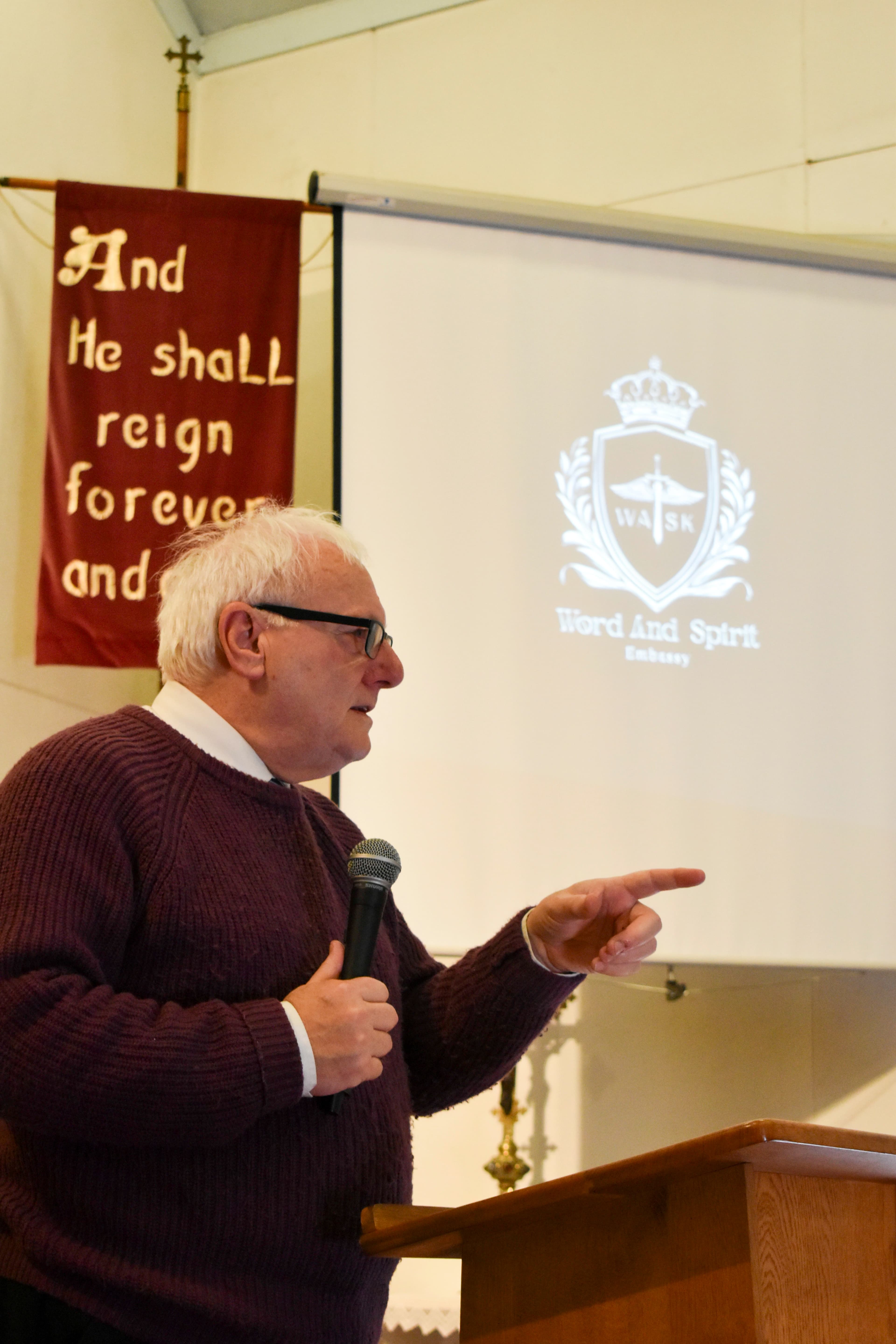 Pastor David Latham – Word and Spirit Embassy Pastor David Latham preaching at Word and Spirit Embassy Church in Liverpool